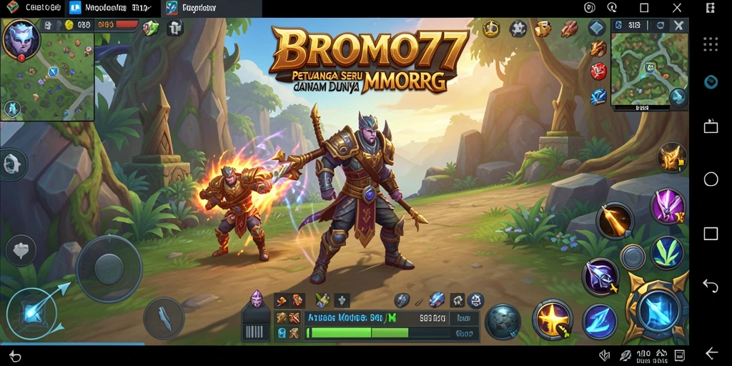 Tampilan gameplay menarik di dunia MMORPG BROMO77.