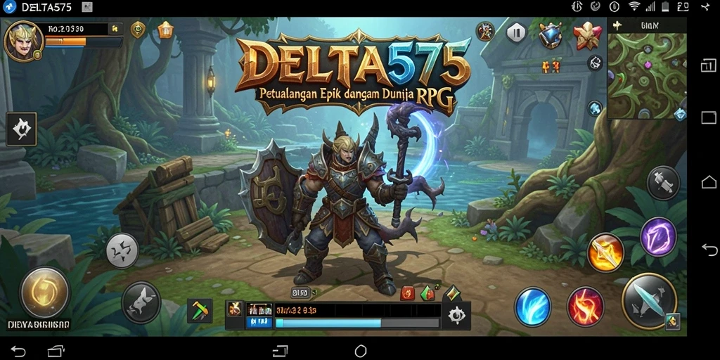 Tampilan gameplay yang menarik dari DELTA575 dengan aksi seru.