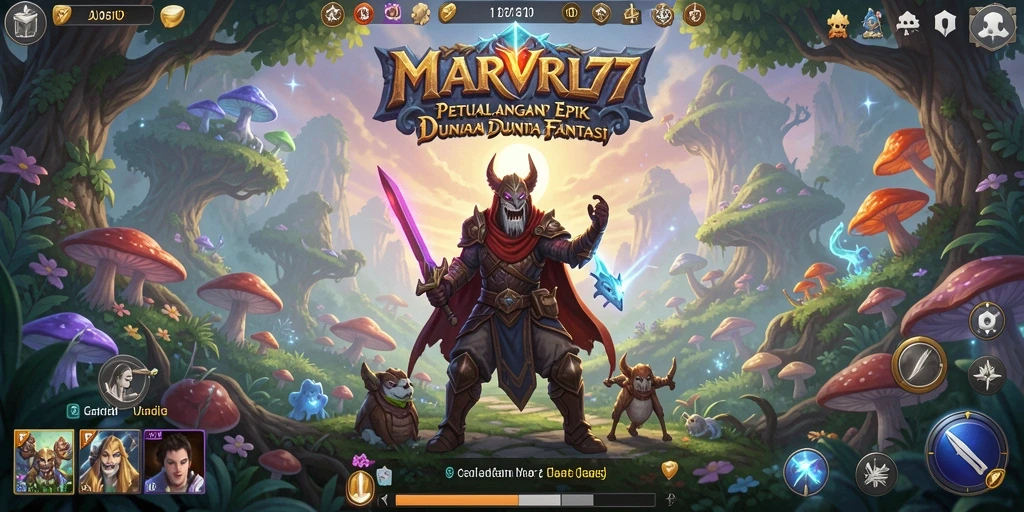 Tangkapan layar menampilkan aksi seru dalam petualangan RPG.