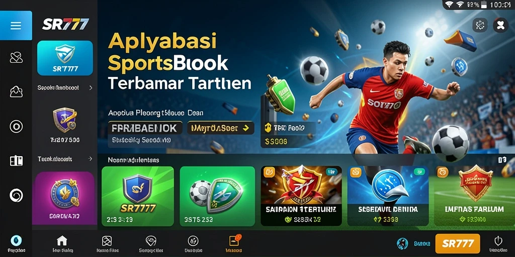 Tampilan gameplay menarik dalam aplikasi Sportsbook SR777.
